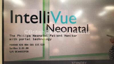 Philips IntelliVue MP50 Anesthesia Patient Monitor *Mfd 2006* with 1 x Philips M3001A Patient Module with ECG/Resp, SpO2 and NBP Options and 1 x Press Module *Mfd 2007* (Powers Up) - 2