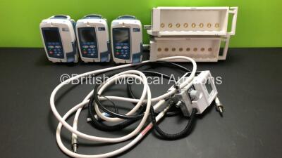 Mixed Lot Including 3 x Alaris GP Infusion Pumps (2 x Cardinal Health Plus, 1 x Carefusion) 1 x Maxtec MAXblend High Flow Unit with Hoses and 2 x Philips M8048A Module Racks