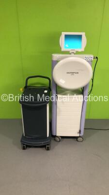 1 x Olympus UPD Scope Guide (Powers Up-Damage to Casing-See Photos) and 1 x Ethicon Endo-Surgery Trolley - 2