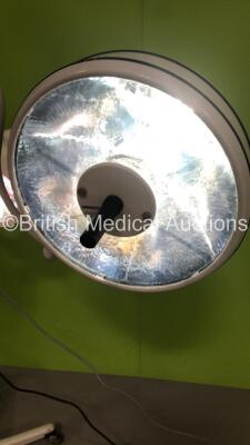 1 x Brandon Medical LED Mobile Operating Theatre Light on Stand and 1 x Berchtold Chromophare C-450 Mobile Operating Theatre Light on Stand (Both Power Up) - 3