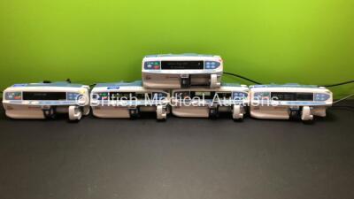 5 x CareFusion Alaris GH Syringe Pumps (All Power Up with 1 x Alarm, 3 x Service Required)