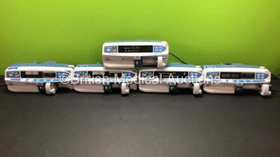 5 x CareFusion Alaris GH Syringe Pumps (All Power Up with 2 x Alarms, 1 x Service Required)