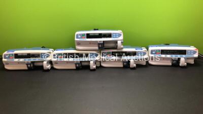 5 x CareFusion Alaris GH Syringe Pumps (All Power Up with 1 x Alarm, 2 x Service Required)