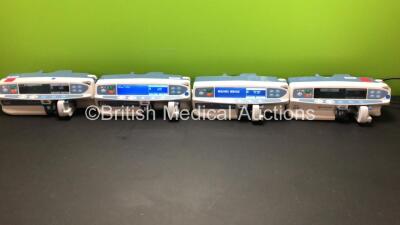 4 x CareFusion Alaris GH Syringe Pumps Including 2 x Guardrails Plus, 1 x Alaris Plus (All Power Up with 1 x Service Required) *270007932 - 135163024 - 270003007 - 800219650*