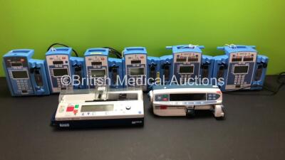 Job Lot Including 1 x Cardinal Health Alaris CC Syringe Pump, 5 x CareFusion Alaris SE Pumps (2 x Double, 3 x Single) 1 x Alaris Signature Edition Gold Infusion Pump and 1 x CareFusion IVAC PCAM Syringe Pump