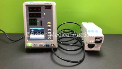 1 x GE Type E-CAiOV-00 Gas Module with Spirometry and Water Tray *Mfd 2007* and 1 x Edan Model M3A Vital Signs Monitor (Powers Up with Some Missing Casing - See Photo) *6253042 -M3A5021130834SVK*