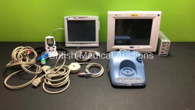 Mixed Lot Including 1 x Spacelabs Ultraview SL Model 91370 Monitor, 1 x Spacelabs v90496 Module, 1 x LTM Pulmonetic Systems Display Monitor, 1 x DeVilbiss UltraNeb, 1 x Philips Toco MP Fetal Transducer *Mfd 2019* and 1 x Teledyne MX300 Oxygen Monitor *DE6