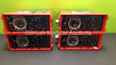 4 x Smiths paraPAC 200D Ventilators *SN 1801165 - 1801168 - N/A*