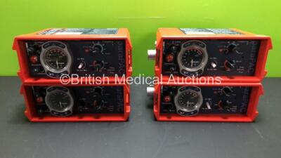 4 x Smiths paraPAC 200D Ventilators (3 x Missing Dials - See Photo) *SN 1601295 - 0303389 - 1803251 - N/A*