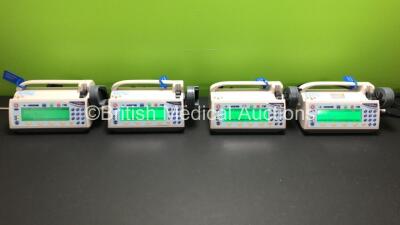 4 x Smiths Medfusion 3500 Syringe Pumps Version V3.0.6 (All Power Up)