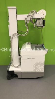 GE AMX 4 Mobile X-Ray Machine (Powers Up with Key - No S/N - Plate Removed)