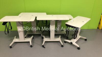 5 x Topcon ATE-600 Motorized Ophthalmic Tables * SN 201000027309131 / 201400027312016 / 20160027313361 / 20090027308252*