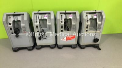 4 x AirSep NewLife Oxygen Concentrators (All Power Up-1 x Missing Side Panel-See Photos)