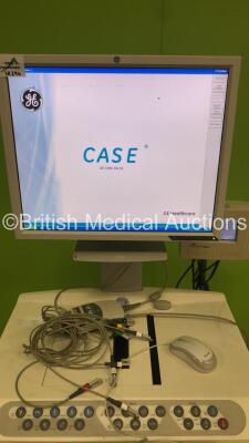 GE Case Stress Test Workstation Version 6.51 with ECG Module and SunTech Tango Monitor (Powers Up) *H* * SN 00034079 * - 3