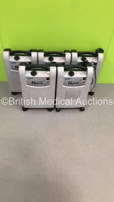 5 x Nidek Medical Nuvo Lite 3 Oxygen Concentrators Mark 5 Model 935 OCSI (Stock Photo Used) - 2