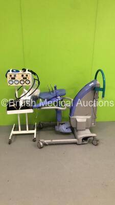 1 x Arjo Sara Plus Electric Standing Patient Hoist (Unable to Test Due to No Battery) and 1 x Anetic Aid APT Mk 3 Tourniquet on Stand * SN SPSN0803G314 *