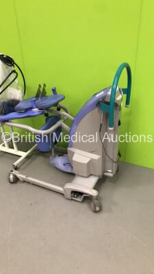 1 x Arjo Sara Plus Electric Standing Patient Hoist (Unable to Test Due to No Battery) and 1 x Anetic Aid APT Mk 3 Tourniquet on Stand * SN SPSN0803G314 * - 2