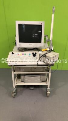 Nicolet Viking IV P Trolley with Monitor,Nicolet Keyboard,Module,CPU and Printer (Hard Drive Removed-Monitor Not Mounted) * IR288 * * SN F0000002669 *