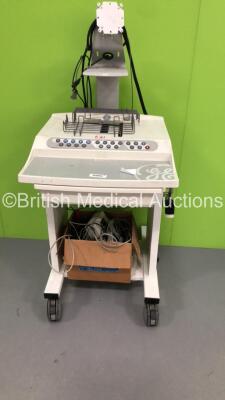 GE Case Stress Test Workstation with SunTech Tango Monitor,Hewlett Packard ECG Module and Leads (Hard Drive Removed) *IR293*