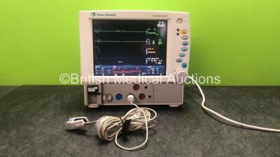 Datex Ohmeda Cardiocap 5 Anesthesia Monitor Including ECG, SpO2, NIBP, P1, P2, T1 and T2 Options with D-fend Water Trap and 1 x SpO2 Finger Sensor (Powers Up) *SN FBWE00434*