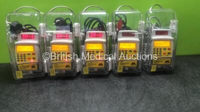 5 x CME McKinley Bodyguard 545 Epidural Pumps (All Power Up) *SN 5584411, 5581711, 5584911, 5586311, 5583511*