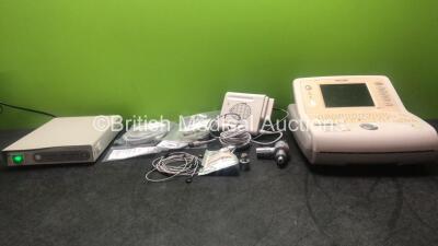 Mixed Lot Including 1 x Olympus OTV-SC Digital Signal Camera Unit, 1 x Philips Page Writer Trim II (Powers Up with Damage-See Photo) Drager ECG Prod and ECG Cables