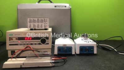 Mixed Lot Including 1 x Olympus Scope Case, 1 x Bio Rad Gene Pulser II Apparatus Unit (Powers Up) 1 x Ternason Medical Grade Isolation Transformer, 2 x Whirli Mixers (1 Powers Up, 1 No Power)