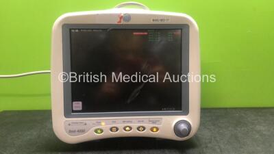 GE Dash 4000 Patient Monitor Including ECG, CO2, NBP, BP1/3, BP2/4, SpO2 and Temp/CO Options with 1 x Battery (Powers Up)