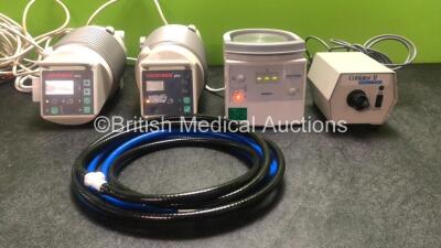 Mixed Lot Including 2 x Astotherm Plus Blood Warmers (Both Power Up with Blank Display) 1 x Fisher & Paykel MR860AEK Insufflation Humidifier (Powers Up) 1 x Arthrocare Coblator II Flow Control Valve (Untested) 2 x Hoses *SN FV05083, 071207000207, DSUK1015