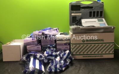 Mixed Lot Including Examination Gloves, Versa Airway Adapter Sampling Lines and High Concentration Oxygen Masks