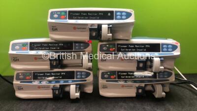 5 x Carefusion Alaris GH Syringe Pumps (All Power Up with Calibration Fault-See Photo)