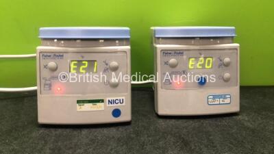 2 x Fisher & Paykel MR850AEK Respiratory Humidifier Units (Both Power Up) *SN 080122001331, 040929013831*