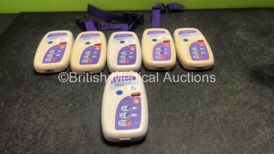 6 x Graseby MR10 Neonatal Respiration Monitors (All Power Up) *SN 13000547, 13009674, 13006733, 13010048, 13002089032008, 13002338*