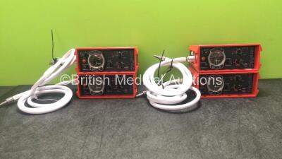 4 x Smiths paraPAC 200D Ventilators with Hoses *S/N 0903186, 1407373, 1407312*