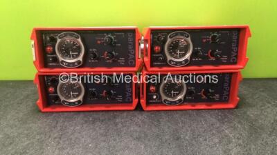 4 x Smiths paraPAC 200D Ventilators *S/N 1003208, 0903278*