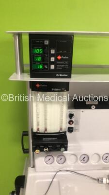 InterMed Penlon Prima SP Anaesthesia Machine with O2 Monitor,Oxygen Mixer and Hoses (Powers Up) - 2