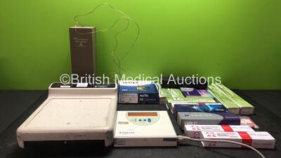 Mixed Lot Including 1 x Vici Valco Gas Purifier, 1 x Seca Model 770 Scales, 1 x Xltek EMU40 EEG Base Unit (Powers Up) Large Quantity of Test Columns