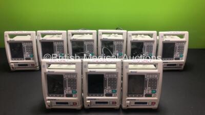 9 x Baxter Colleague CXE Infusion Pumps *22040188DL - 22031768DL - 22031785DL - 22024663DL - 22031600DL - 22040477DL - 22024660DL*