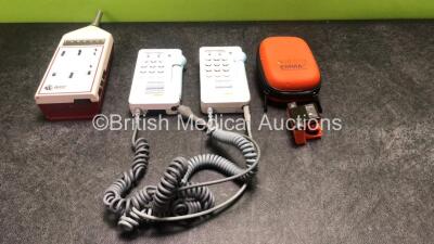 Mixed Lot Including 1 x Quest Model 2700 Impulse Sound Level Meter, 2 x Huntleigh Sonicaid D920 Doppler Units (1 Powers Up, 1 No Power with Damaged Cable-See Photo) 1 x Emma Ref 605100 Capnometer in Case (Untested due to Missing Batteries)