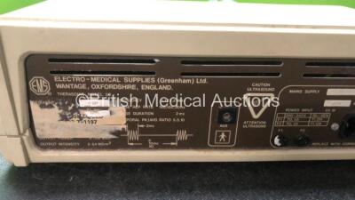 Mixed Lot Including 1 x Shrewsbury Medical Combined Therapy Unit with Connection Leads and Probes (Powers Up) 1 x EMS Therasonic 1032 Ultrasound Unit (Powers Up with Damage-See Photo) 2 x Sato Model 8601 USB Units - 7