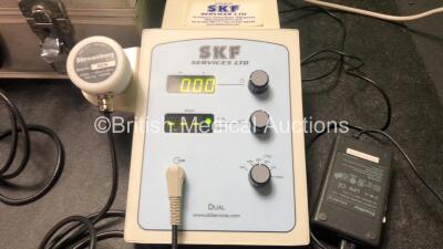 Mixed Lot Including 1 x Shrewsbury Medical 3170 Ultrasound Therapy Unit in Transport Case (Powers Up) 1 x SKF Services Model SM 3072 Ultrasound Unit with 1 x Transducer / Probe (Powers Up) 1 x Netech Delta 1600 AED Tester Unit (Powers Up) - 4