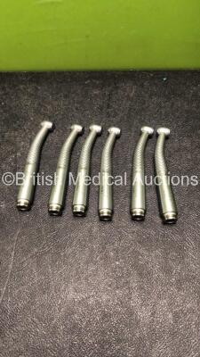 6 x W&H Synea TA-98L Dental Handpieces