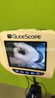 GlideScope Cobalt AVL Monitor on Stand with 2 x Camera Handpieces (Powers Up) * SN AM131905 * - 2