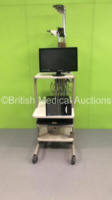 Stack Trolley with 2 x Xltec Brain Monitors (HDD's Removed)
