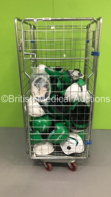 Cage of Ambulance Helmets (Cage Not Included)