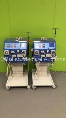 2 x Gambro AK 200 S Dialysis Machines Version 10.00 with Hoses (Both Power Up) * SN 11744 / 18712 *