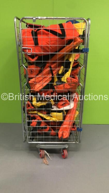Mixed Cage Including SP Services Immobilizers, Ambulance Bags and Straps (Cage Not Included)