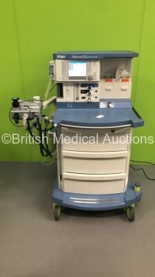 Drager Fabius GS Premium Anaesthesia Machine Software Version 3.34a- Total Run Hours 6325 - Total Vent Hours 778 with Bellows and Hoses (Powers Up)