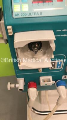 2 x Gambro AK 200 Ultra S Dialysis Machines Version 10.00 with Hoses (Both Power Up-Missing Plastic Caps-See Photos) * SN 17503 / 17499 * - 5