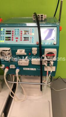 2 x Gambro AK 200 Ultra S Dialysis Machines Version 10.00 with Hoses (Both Power Up-Missing Plastic Caps-See Photos) * SN 17503 / 17499 * - 6